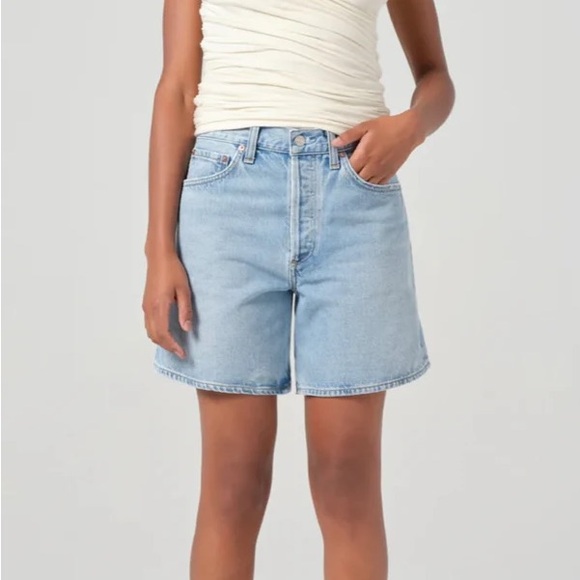 Agolde Pants - Agolde Light Wash Dame Short